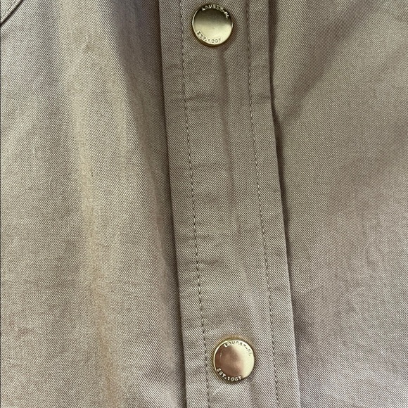 Ralph Lauren Women’s Military/Safari Vibes Khaki Long-Sleeve Snap Up Shirt S NWT - Picture 7 of 16